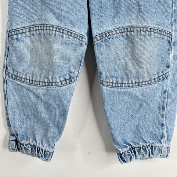 VTG 90s Little Levis Double Knee Jeans 4 Orange Tab Jogger Parachute Elastic - Picture 2 of 10